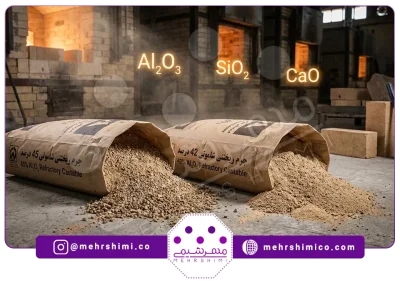 جرم ریختنی شاموتی ۴۵ درصد آلومینا-جرم ریختنی شاموتی ۴2 درصد آلومینا